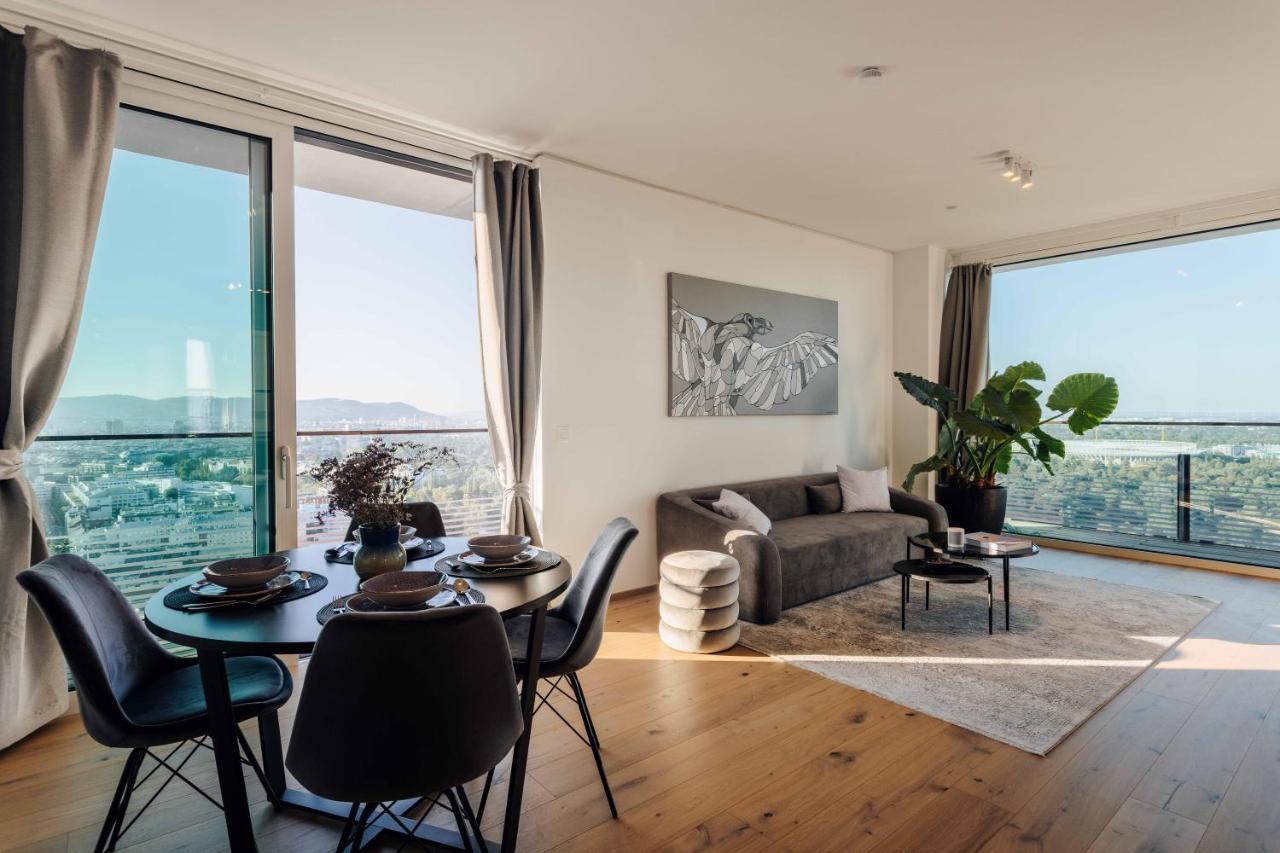 Design Apartment With Amazing View Over Vienna 2 Eksteriør billede
